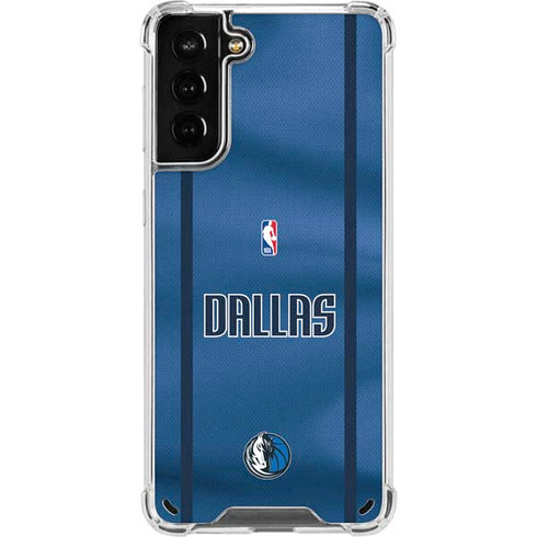 NBA Dallas Mavericks Jersey Galaxy S21 Plus 5G Clear Case