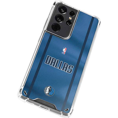 NBA Dallas Mavericks Jersey Galaxy S21 Ultra 5G Clear Case