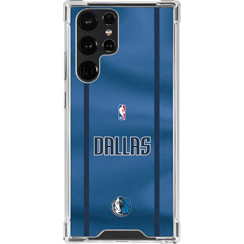 NBA Dallas Mavericks Jersey Galaxy S22 Ultra Clear Case