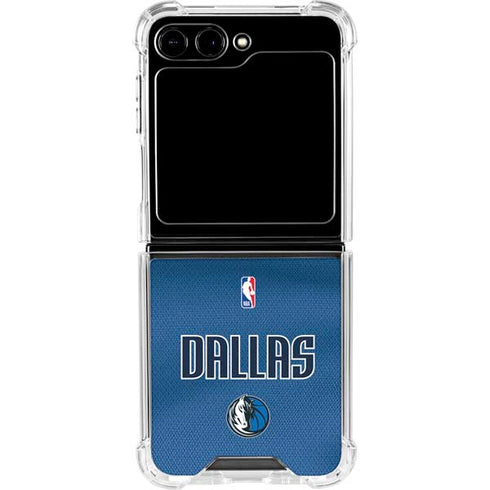 NBA Dallas Mavericks Jersey Galaxy Z Flip5 5G Clear Case