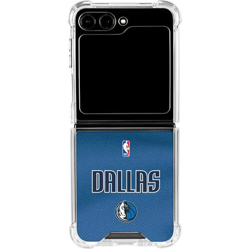 NBA Dallas Mavericks Jersey Galaxy Z Flip6 Clear Case