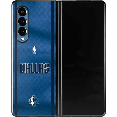 NBA Dallas Mavericks Jersey Galaxy Z Fold3 5G Skin