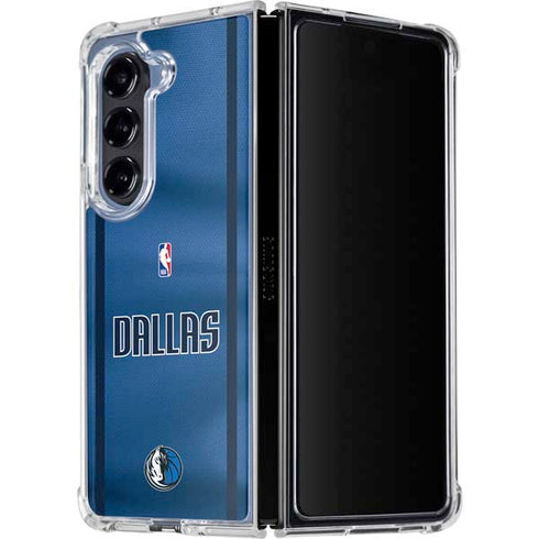 NBA Dallas Mavericks Jersey Galaxy Z Fold5 5G Clear Case