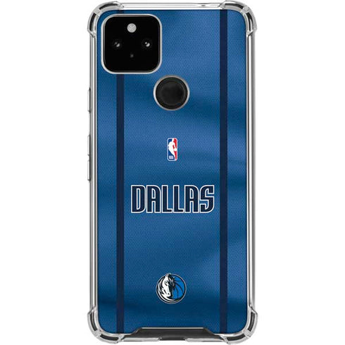 NBA Dallas Mavericks Jersey Google Pixel 5a 5G Clear Case