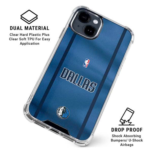 NBA Dallas Mavericks Jersey iPhone 14 Plus Clear Case
