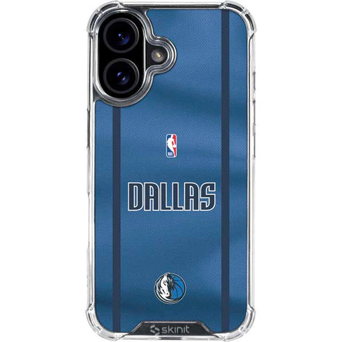 NBA Dallas Mavericks Jersey iPhone 16 Clear Case