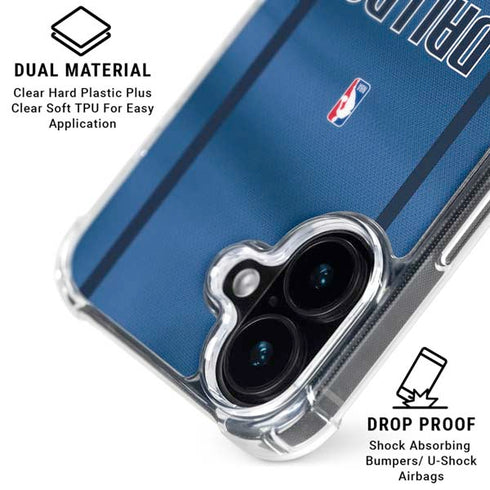 NBA Dallas Mavericks Jersey iPhone 16 Clear Case