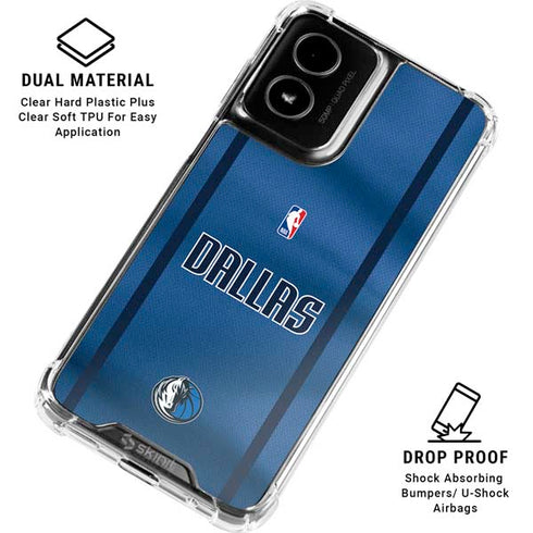 NBA Dallas Mavericks Jersey Moto G Power 5G (2024) Clear Case