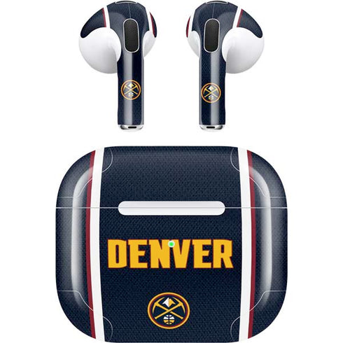 NBA Denver Nuggets Jersey Apple AirPods (3rd Gen 2021) Skin