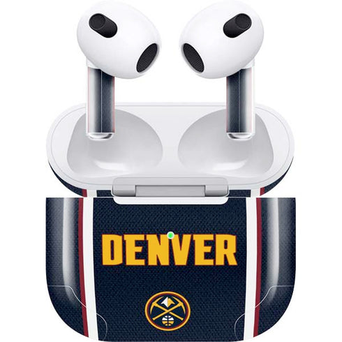 NBA Denver Nuggets Jersey Apple AirPods (3rd Gen 2021) Skin