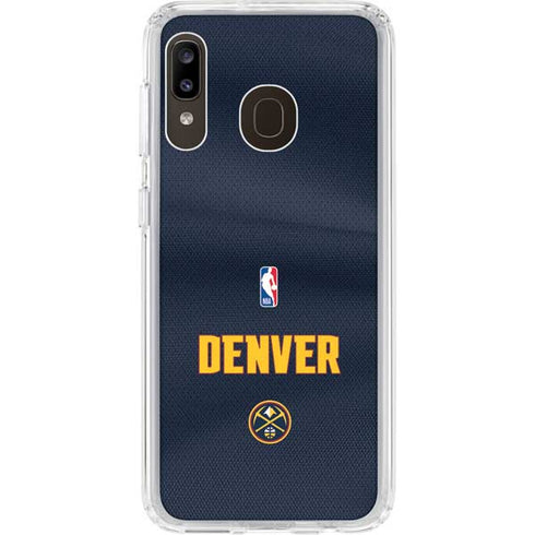 NBA Denver Nuggets Jersey Galaxy A20 Clear Case