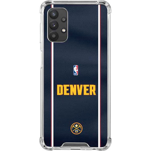 NBA Denver Nuggets Jersey Galaxy A32 5G Clear Case