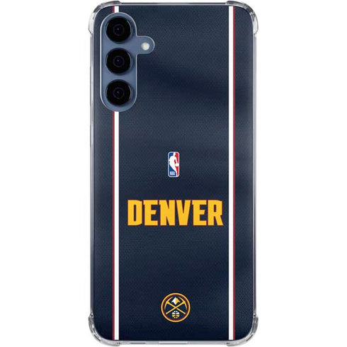 NBA Denver Nuggets Jersey Galaxy A35 5G Clear Case