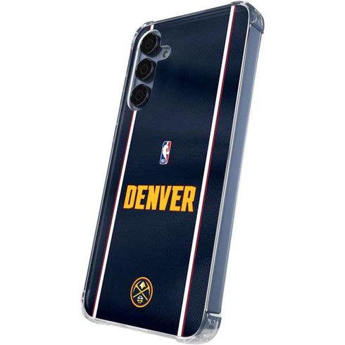 NBA Denver Nuggets Jersey Galaxy A35 5G Clear Case