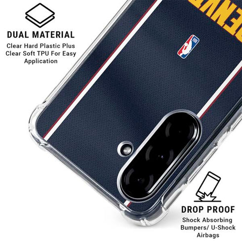NBA Denver Nuggets Jersey Galaxy A36 5G Clear Case