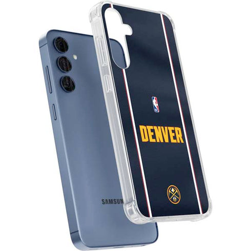 NBA Denver Nuggets Jersey Galaxy A55 5G Clear Case