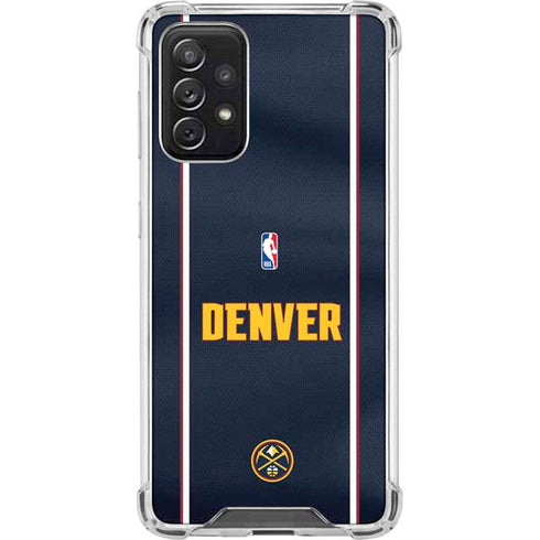 NBA Denver Nuggets Jersey Galaxy A72 5G Clear Case