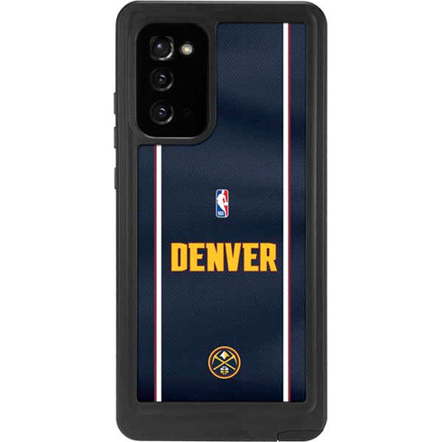 NBA Denver Nuggets Jersey Galaxy Note20 5G Waterproof Case