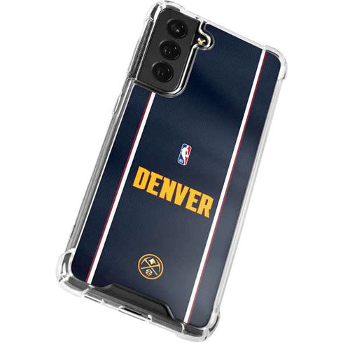 NBA Denver Nuggets Jersey Galaxy S21 FE Clear Case