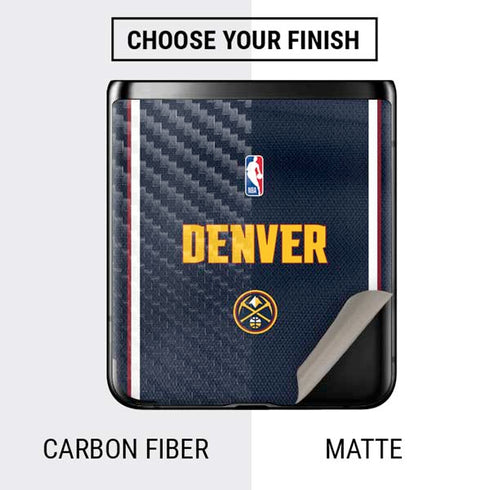 NBA Denver Nuggets Jersey Galaxy Z Flip Skin