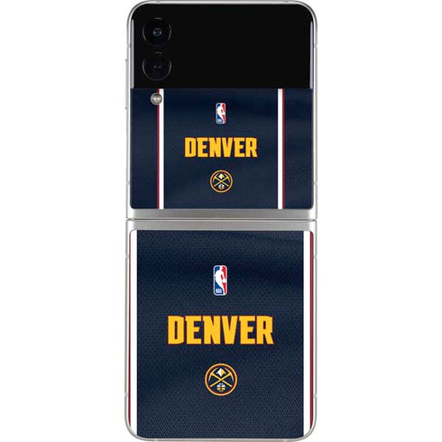 NBA Denver Nuggets Jersey Galaxy Z Flip3 5G Skin