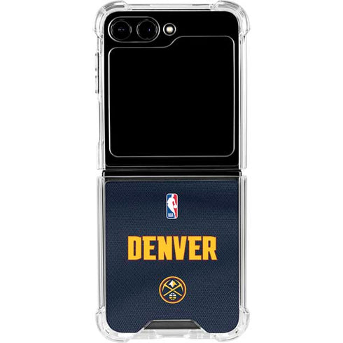 NBA Denver Nuggets Jersey Galaxy Z Flip5 5G Clear Case