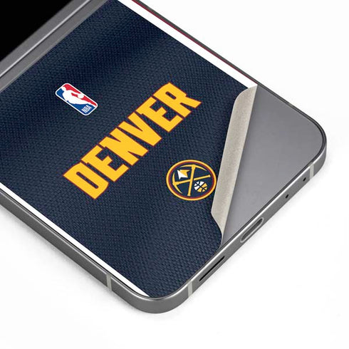 NBA Denver Nuggets Jersey Galaxy Z Flip6 Skin