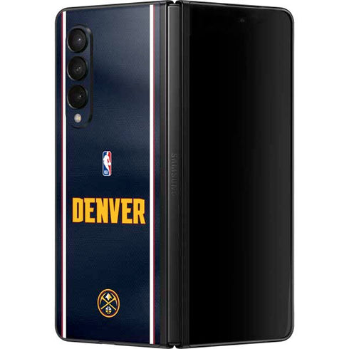 NBA Denver Nuggets Jersey Galaxy Z Fold3 5G Skin