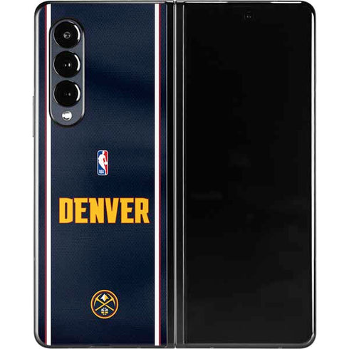 NBA Denver Nuggets Jersey Galaxy Z Fold3 5G Skin