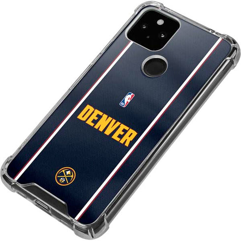 NBA Denver Nuggets Jersey Google Pixel 4a 5G Clear Case