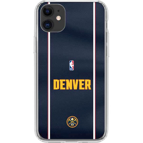 NBA Denver Nuggets Jersey iPhone 11 Clear Case