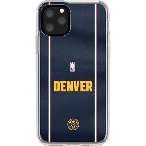 NBA Denver Nuggets Jersey iPhone 11 Pro Clear Case