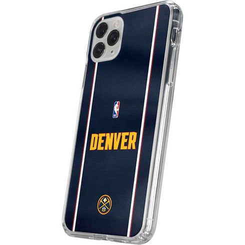NBA Denver Nuggets Jersey iPhone 11 Pro Clear Case