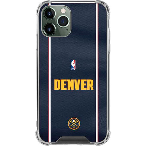 NBA Denver Nuggets Jersey iPhone 11 Pro Max Clear Case