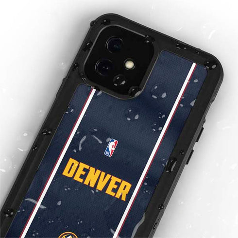 NBA Denver Nuggets Jersey iPhone 12 Waterproof Case