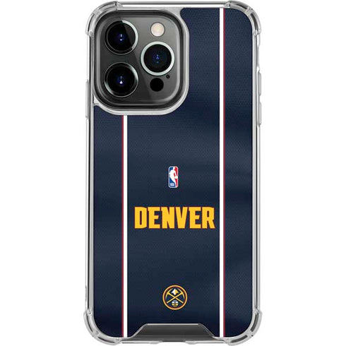 NBA Denver Nuggets Jersey iPhone 14 Pro Clear Case