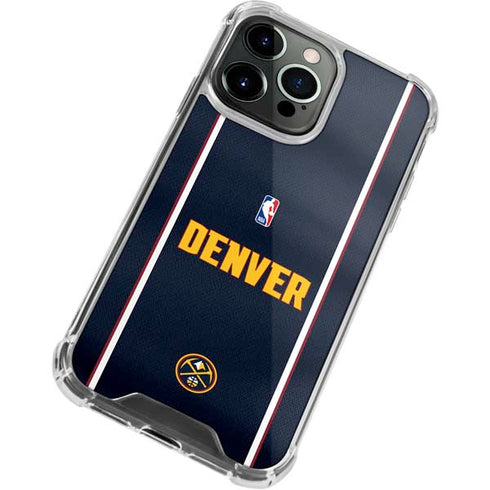 NBA Denver Nuggets Jersey iPhone 14 Pro Clear Case