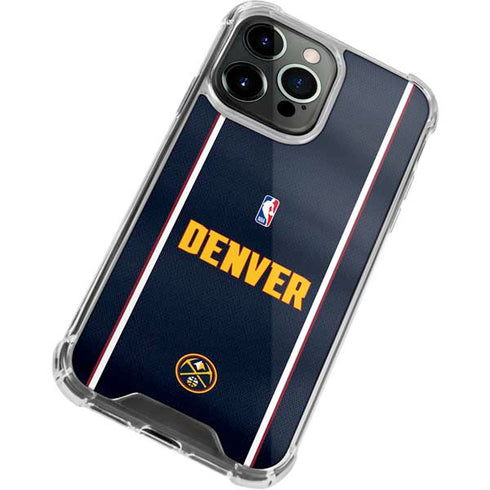 NBA Denver Nuggets Jersey iPhone 14 Pro Max Clear Case