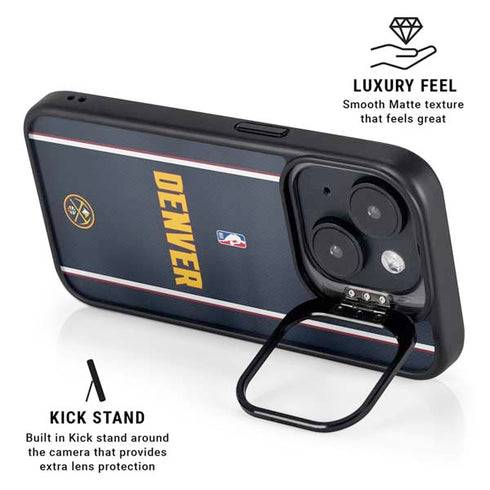 NBA Denver Nuggets Jersey iPhone 15 Kickstand Case