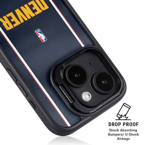 NBA Denver Nuggets Jersey iPhone 15 Kickstand Case