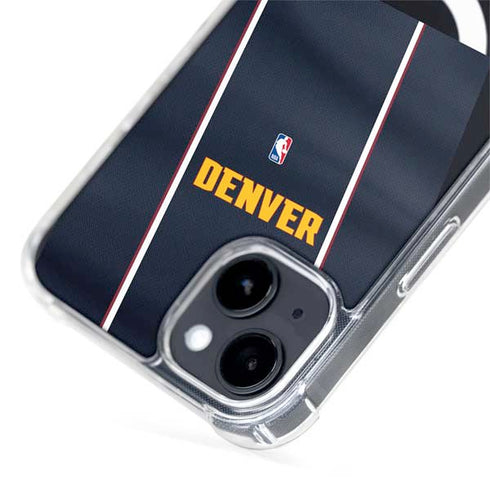 NBA Denver Nuggets Jersey iPhone 15 Plus MagSafe Case