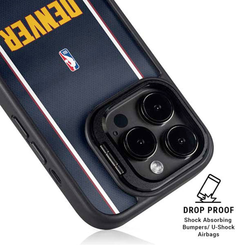 NBA Denver Nuggets Jersey iPhone 15 Pro Kickstand Case