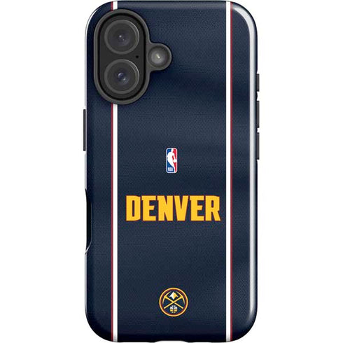NBA Denver Nuggets Jersey iPhone 16 Impact Case