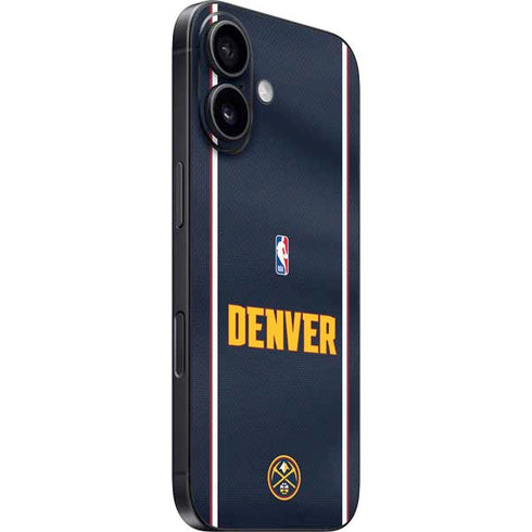 NBA Denver Nuggets Jersey iPhone 16 Plus Skin