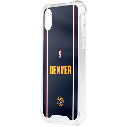 NBA Denver Nuggets Jersey iPhone XS Clear Case