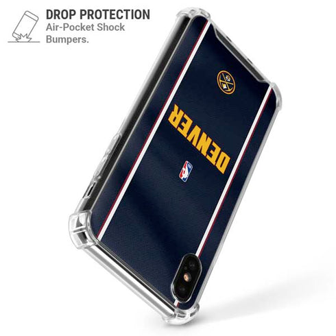 NBA Denver Nuggets Jersey iPhone XS Max Clear Case