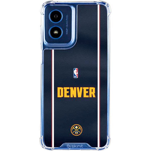 NBA Denver Nuggets Jersey Moto G 5G (2024) Clear Case