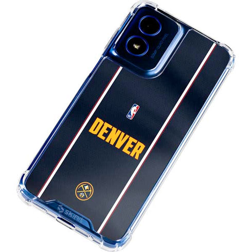 NBA Denver Nuggets Jersey Moto G 5G (2024) Clear Case