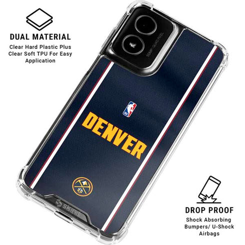 NBA Denver Nuggets Jersey Moto G Power 5G (2024) Clear Case