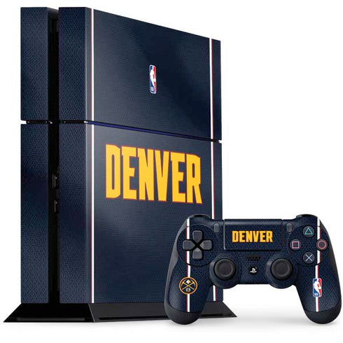 NBA Denver Nuggets Jersey PS4 Console and Controller Bundle Skin